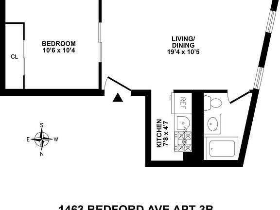 2nd image of 1463 Bedford Ave APT 3B