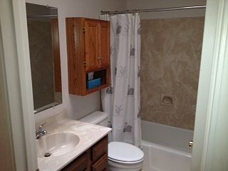 hallway full bath room