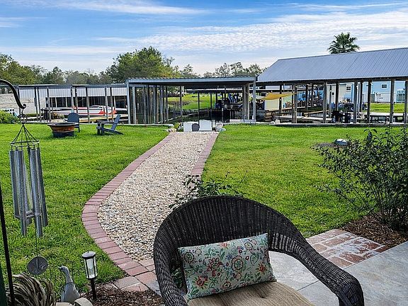 Porch view looking at water