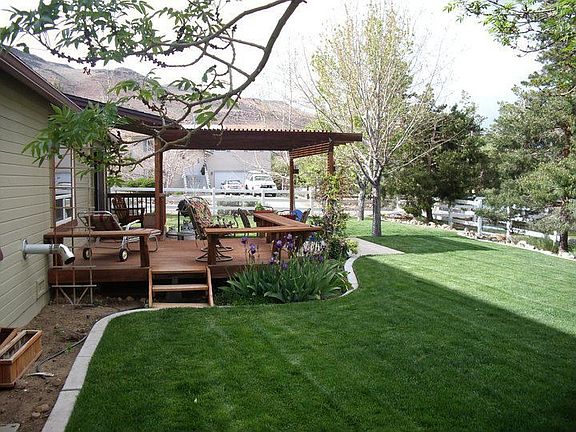 Back yard and patio