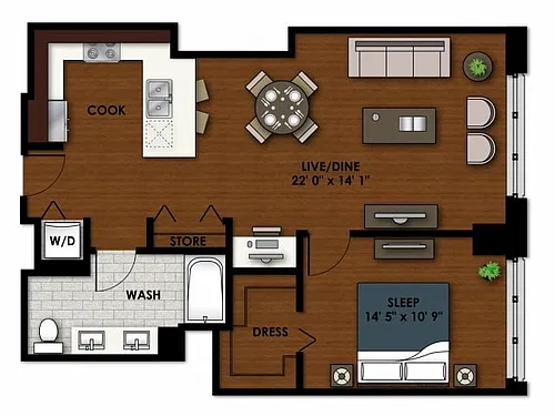 Floor plan P-A500
