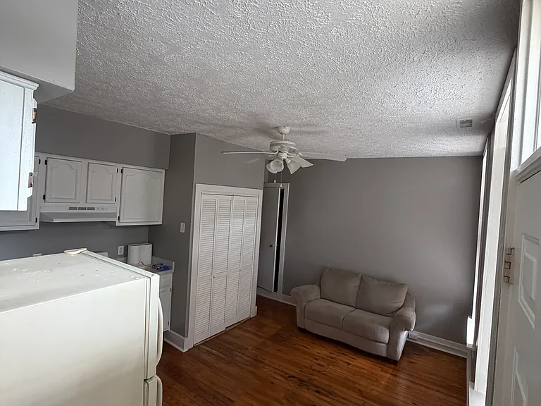 Kitchen. Back left door in photo is to laundry.