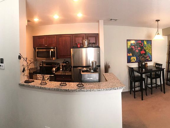 Kitchen, dining area, hall closet