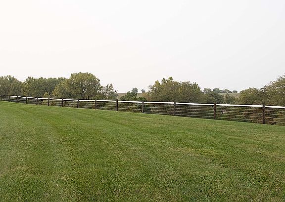 All horse friendly fencing. 