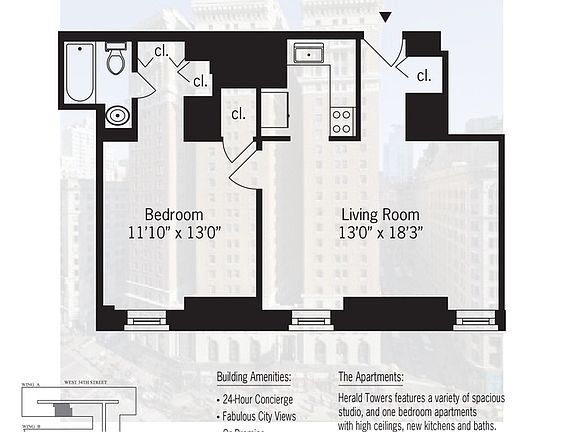 2nd image of 50 W 34th St APT 23A4