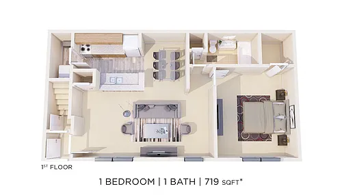Floor plan One Bedroom