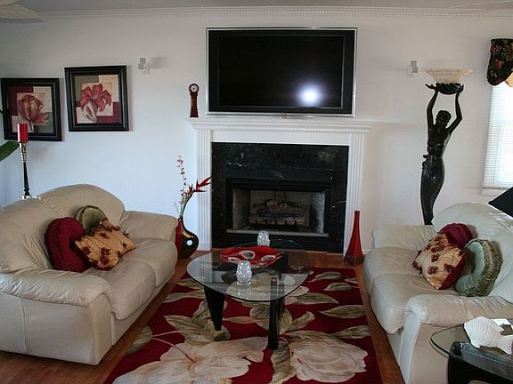 Fireplace in living room