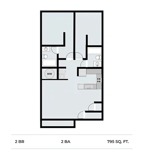 Floor plan 2 bedroom