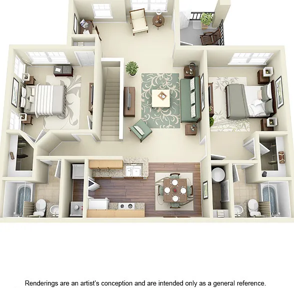 Encore at the Park - B3 - 2 Beds - 2 Baths - 1266 Sq. ft.