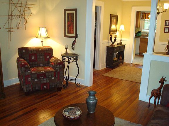 Gleaming hardwood floors