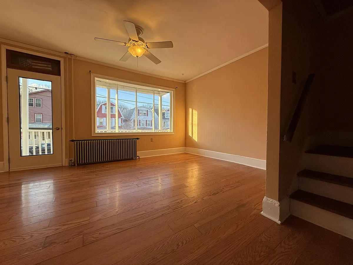 Beautiful hardwood flooring on entire first level - 259 S 4th St