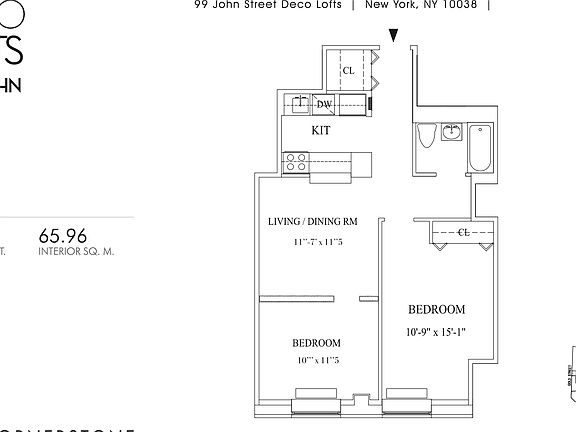 2nd image of 99 John St APT 810