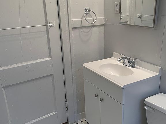 Clean white bathroom