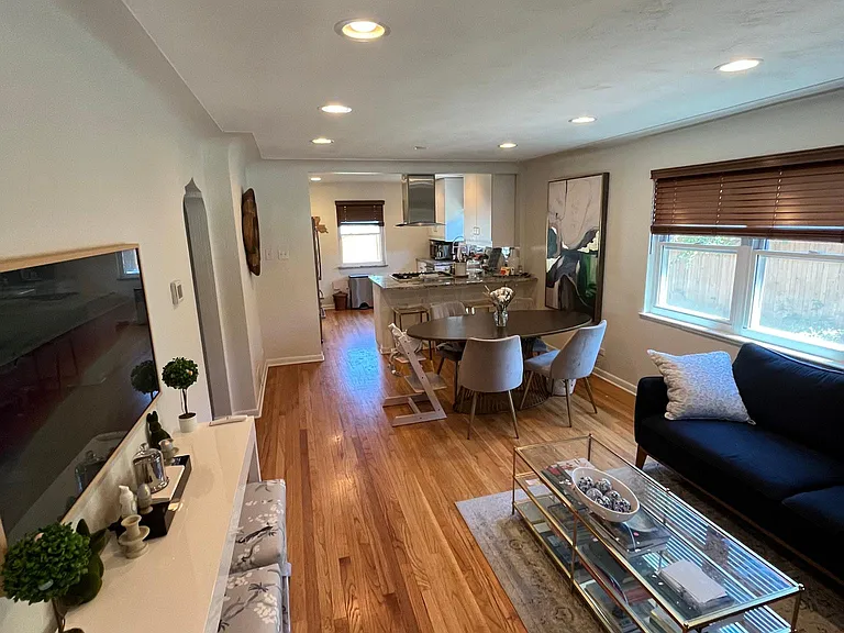 Main floor open living space - living room and dining room