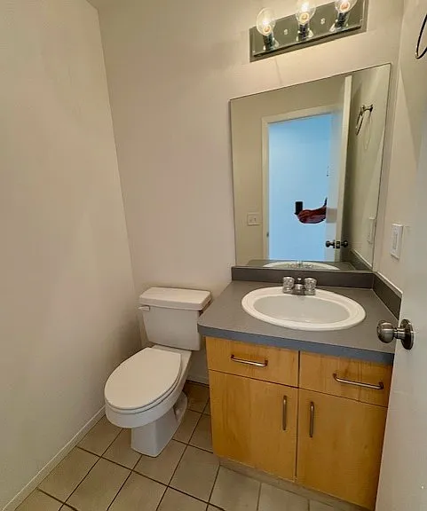 powder room off the foyer