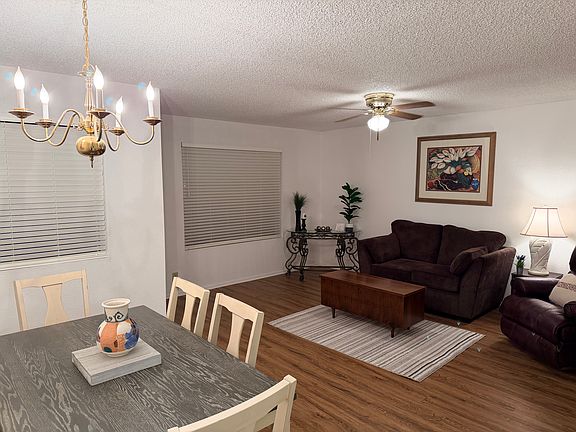 Front living room and dining area