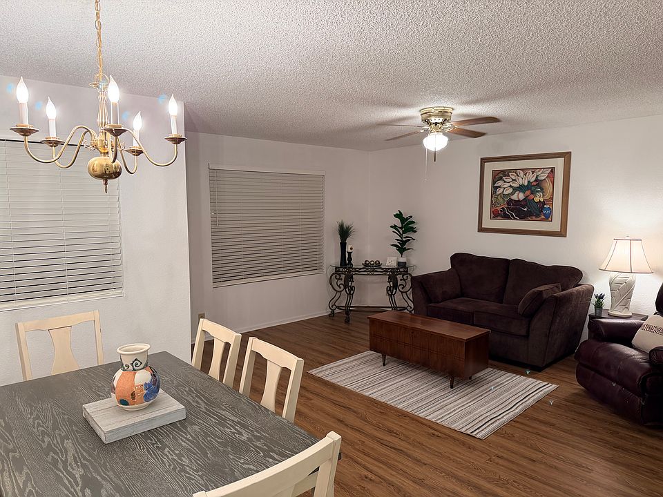 Front living room and dining area