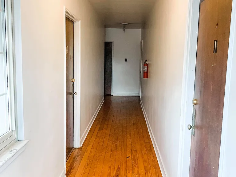 Hallway - the front door to the apartment is on the right.