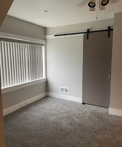 Barn Door to Bathroom