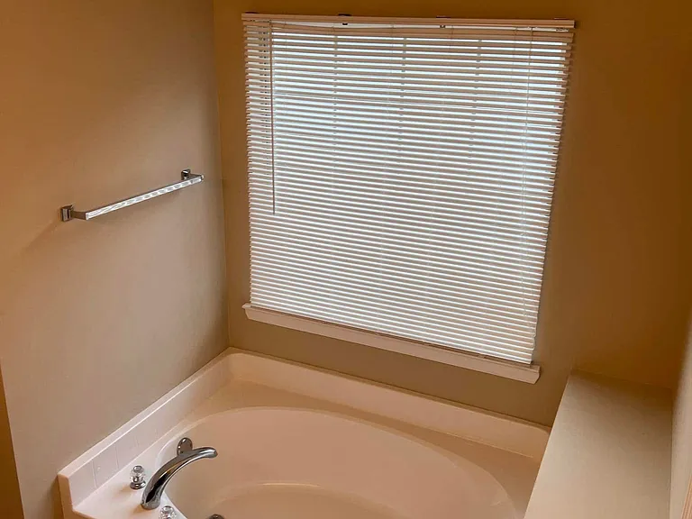 Comfortable deep soak Master bathtub