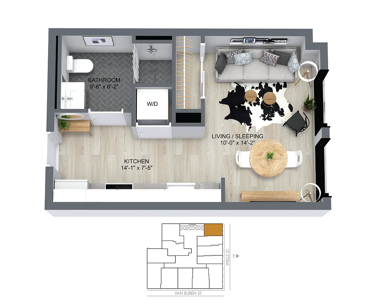 Floor plan 01 Tier Studio