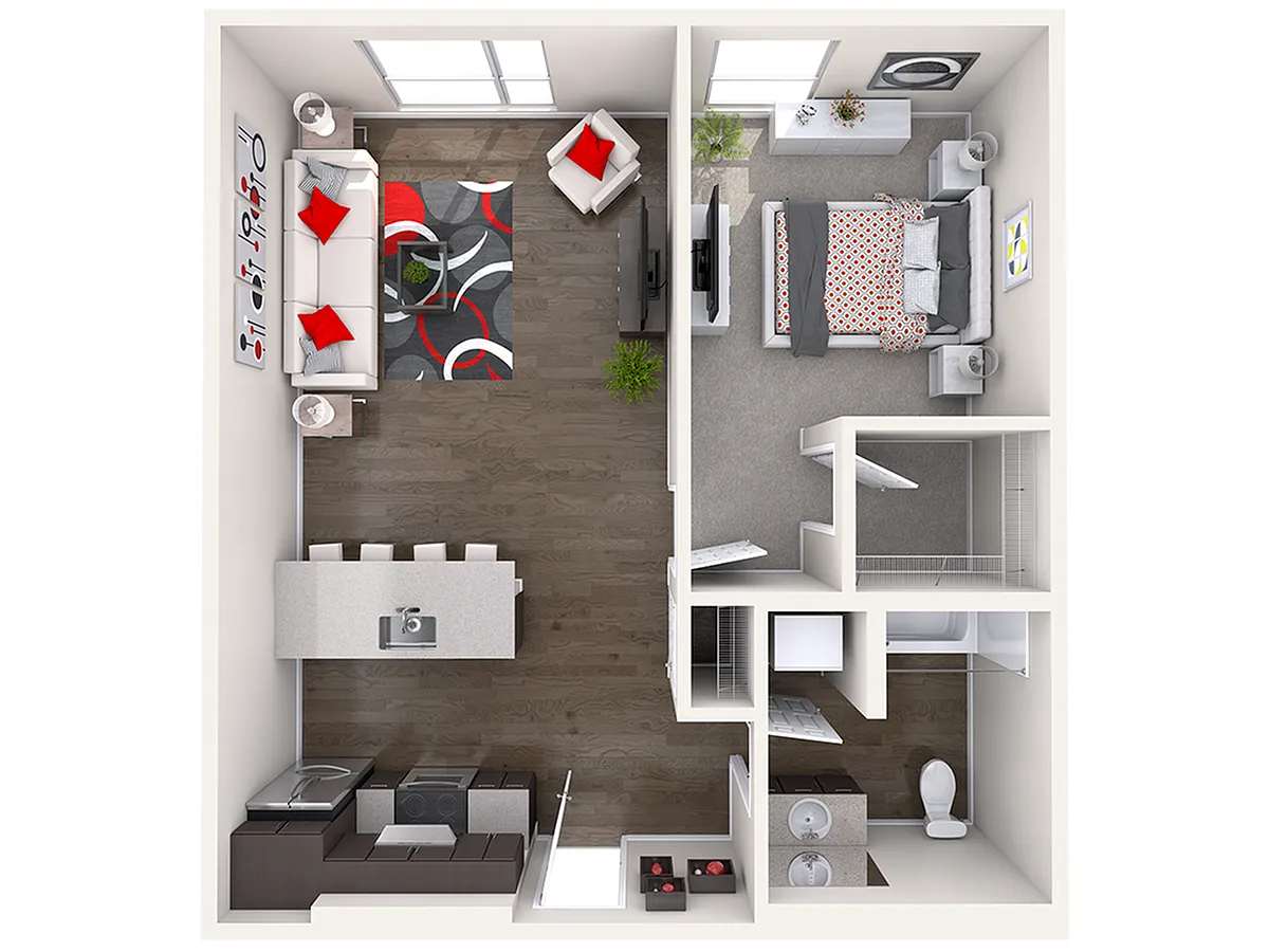 Floor plan B2 1X1