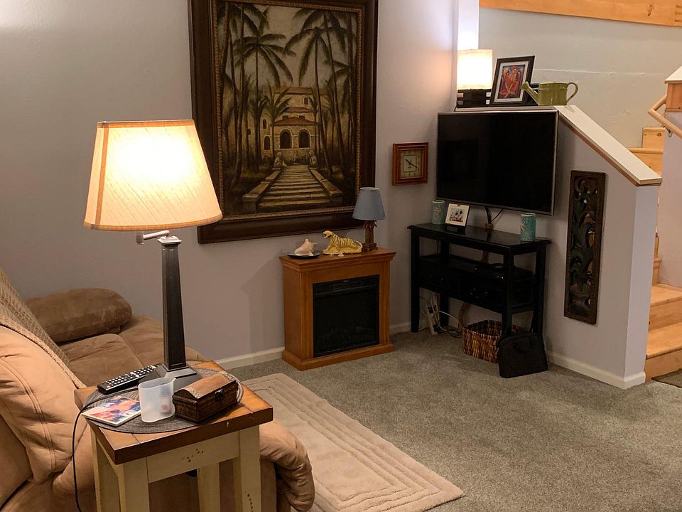 Cozy reading/streaming area.