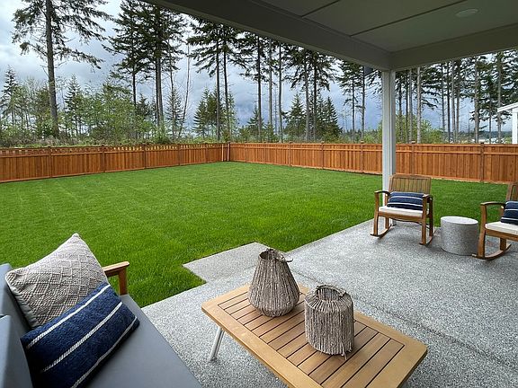 Covered Rear Patio and Fenced Backyard