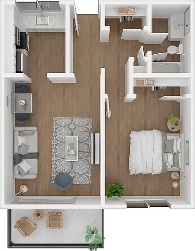 Floor plan 1X1