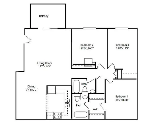 Floor plan The Hamilton