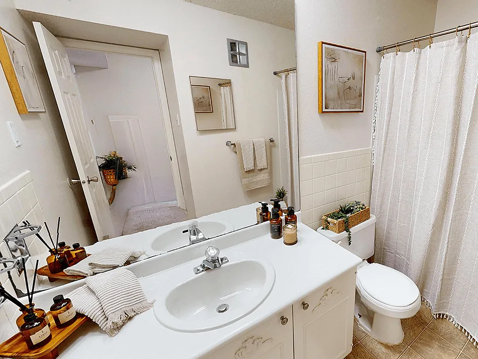 Large, Well-Lit Bathroom Vanities