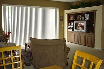 Family room with huge built in entertainment cente