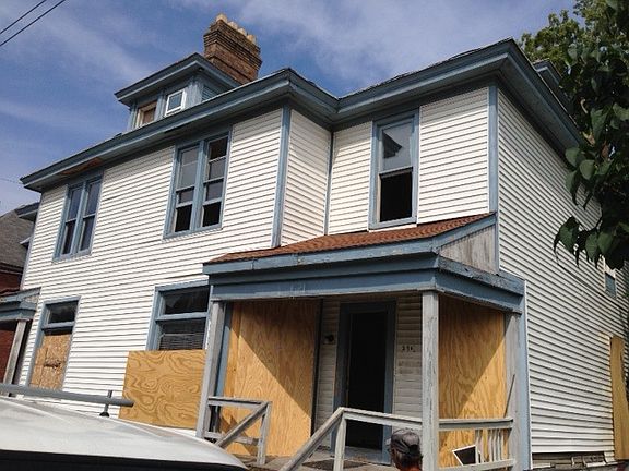 Exterior in progress