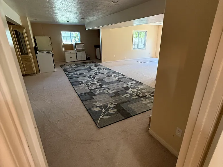 View into living area from bedroom #2