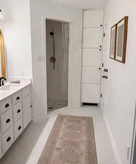 Master Bathroom with walk in closet and toilet room