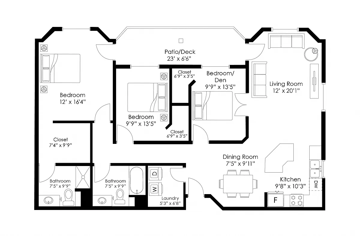 Floor plan C1R