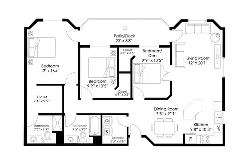 Floor plan C1R