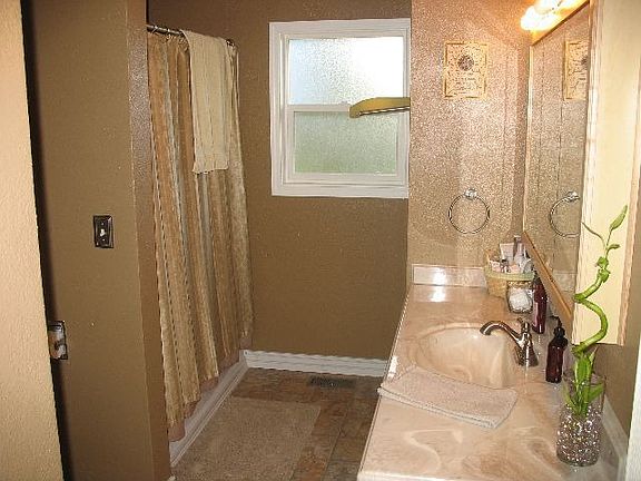Tile Fllors and Counters in Bathrooms