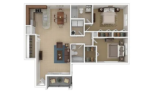 Floor plan Harbor South 1