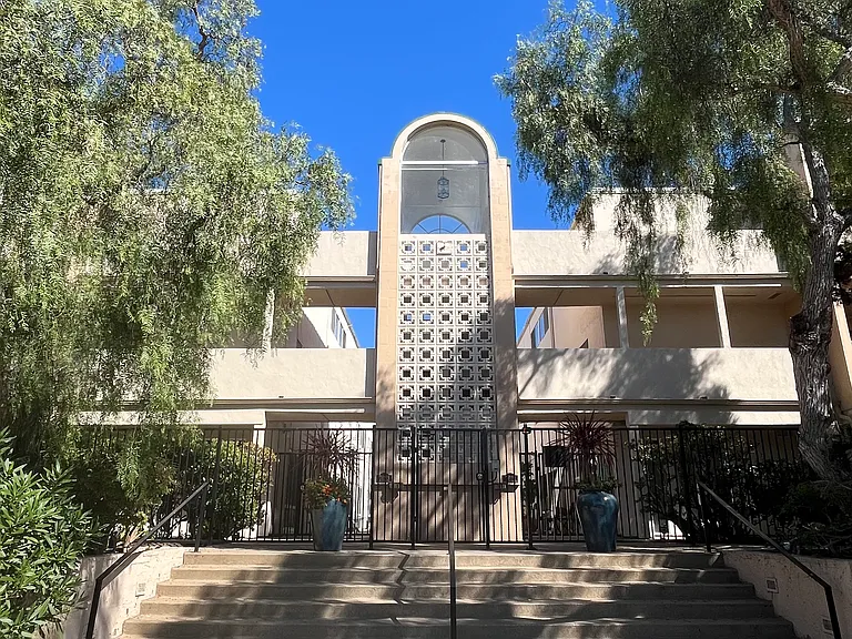 Gated front entrance