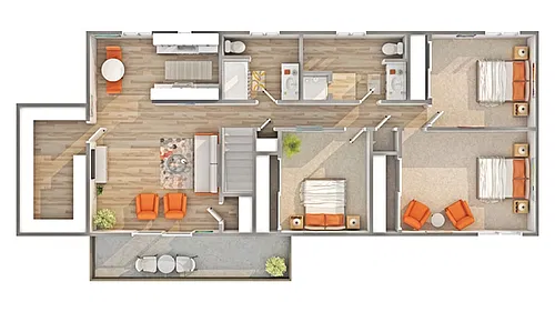 Floor plan Douglas