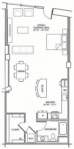 Floor plan ARTIST STUDIO 3