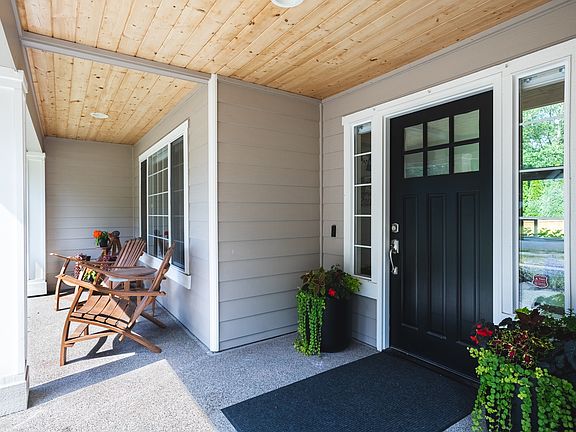 Covered porch entry!