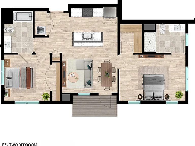 B7 - Two Bedroom B7 - Two Bedroom