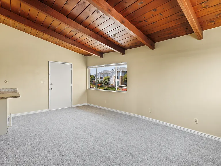 Large living room with Vaulted ceilings