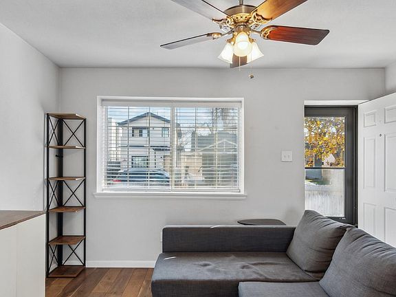 Hardwood floors. Living area.
