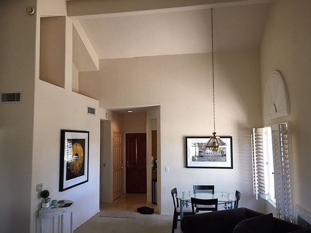 Beautiful open floor plan with soaring ceilings