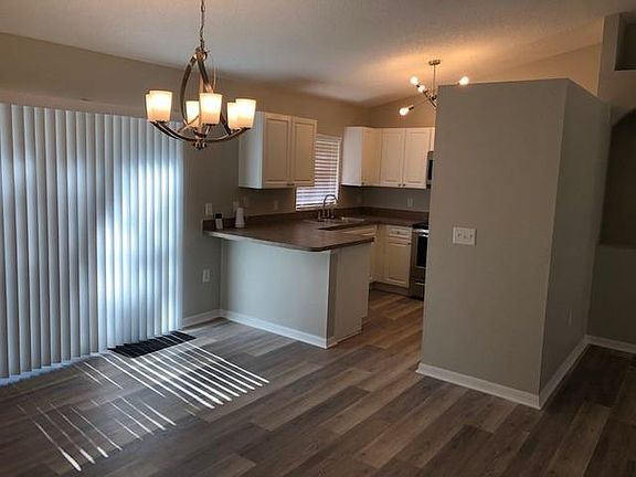 Dining room and kitchen