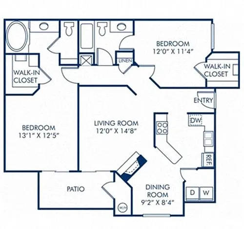 Floor plan 2B Renovation 3