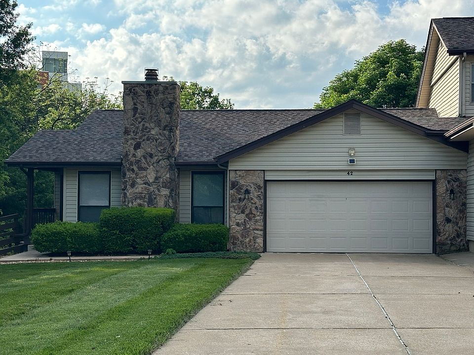 Front view, end unit, main level